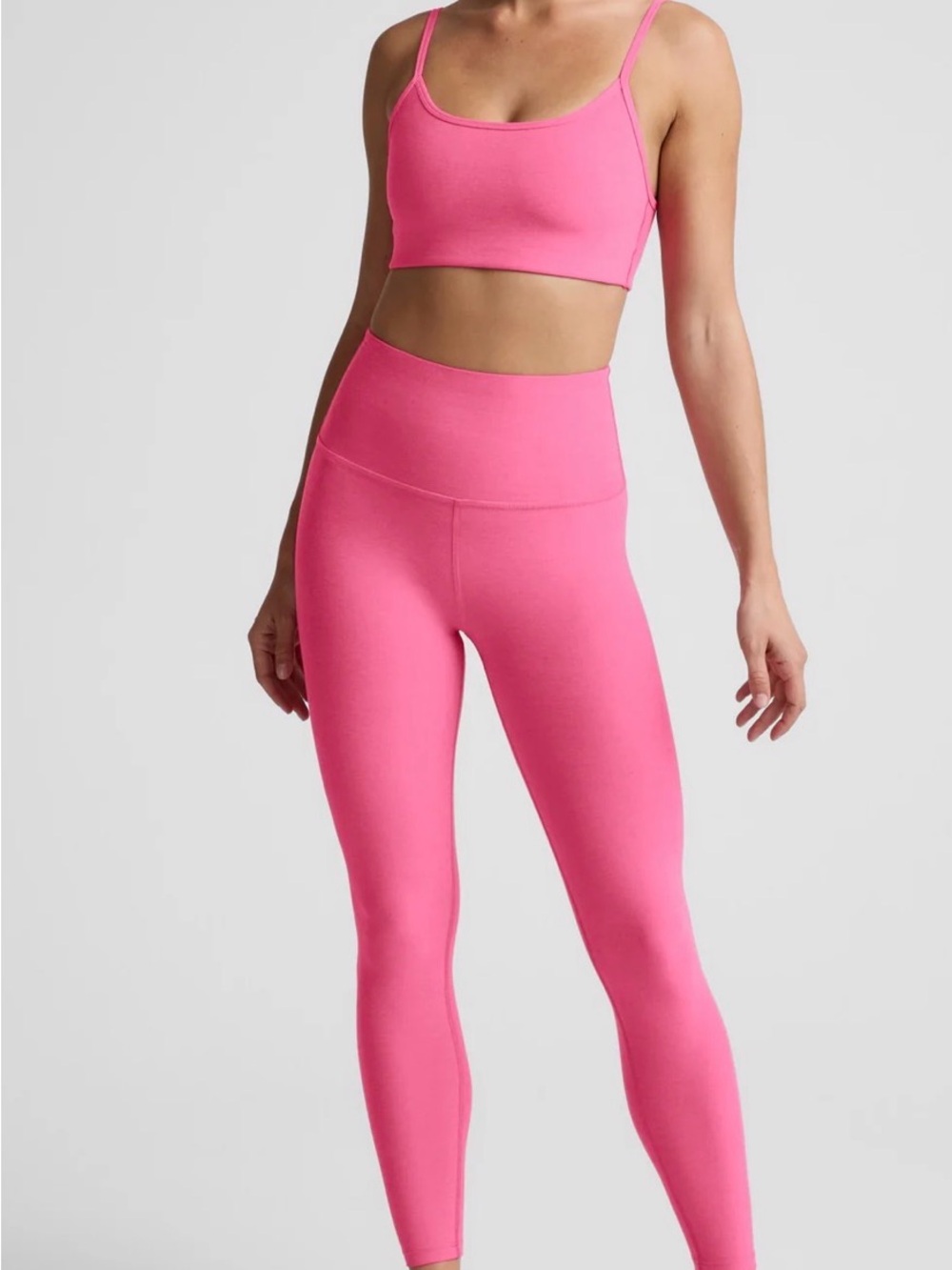 NWT!! Beyond Yoga leggings and tank set in Hot Pink